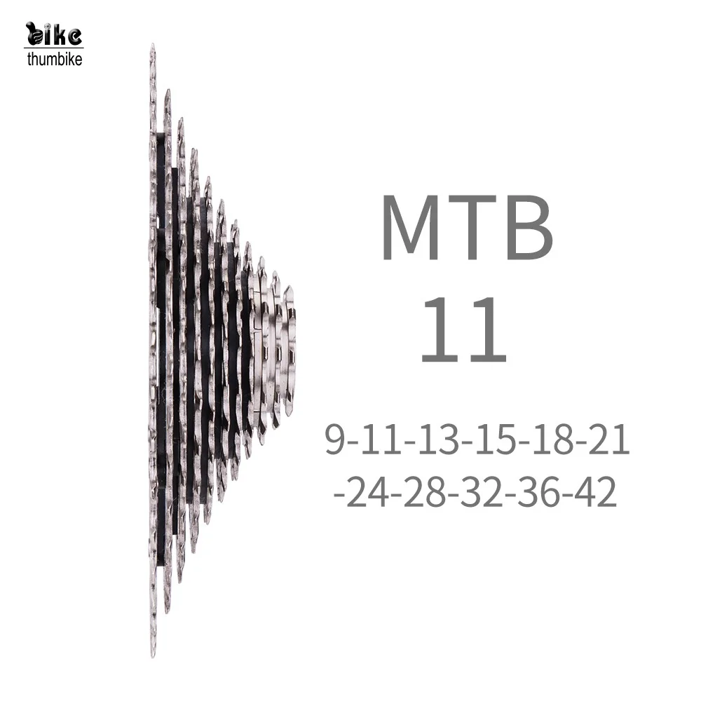 Customized Bicycle Cassette XD 9-42T Silver Mountain Bike Freewheel  Sram 11Speed XD Freewheel bike parts