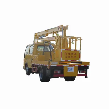 Good Price Isuzu operation truck 1500kg high pallet bed with lifting arm hydraulic aerial working truck
