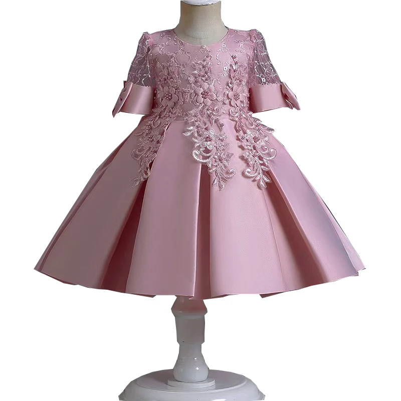 2123 Baby Girl Birthday Dress Flower Girl Dresses Good Quality Wedding Kids 1 Year Birthday Dress