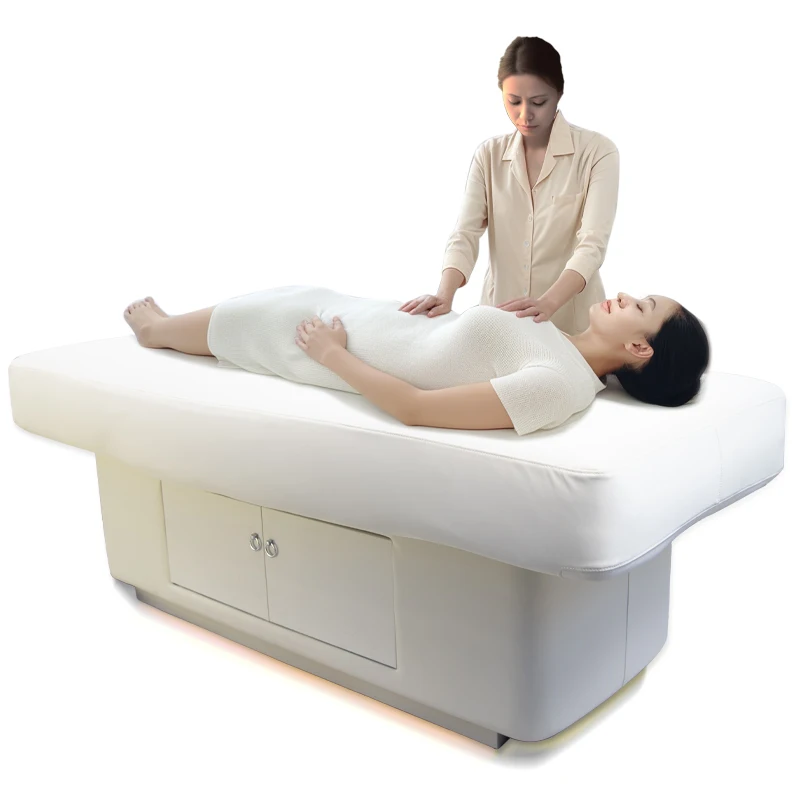 OEM ODM Beauty Electric Beauty Bed Massage Table Facial Bed Massage Heating Bed With 2 Motors