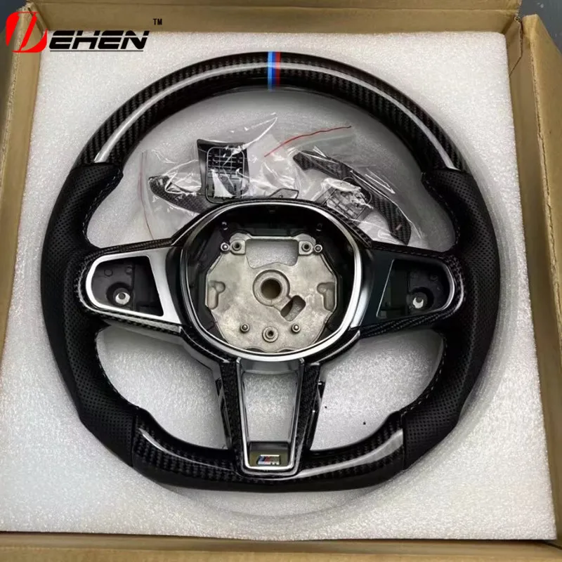 Для BMW M2 M3 M4 G80 G82 G83 G87 2019 2020 2021 2022 2023 2024 старого модернизированного Нового Рулевого Колеса M4 alcantara из углеродного волокна