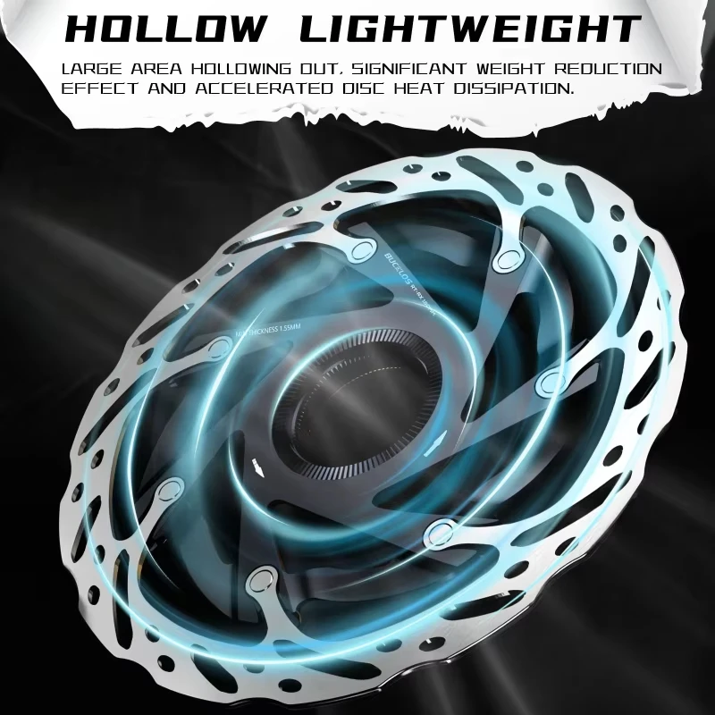 OEM/ODM BUCKLOS Centerlock Disc Brake Rotor 160mm 140mm MTB Hydraulic Brake Disc Heat Dissipation Road Mountain Bike Brake Disc