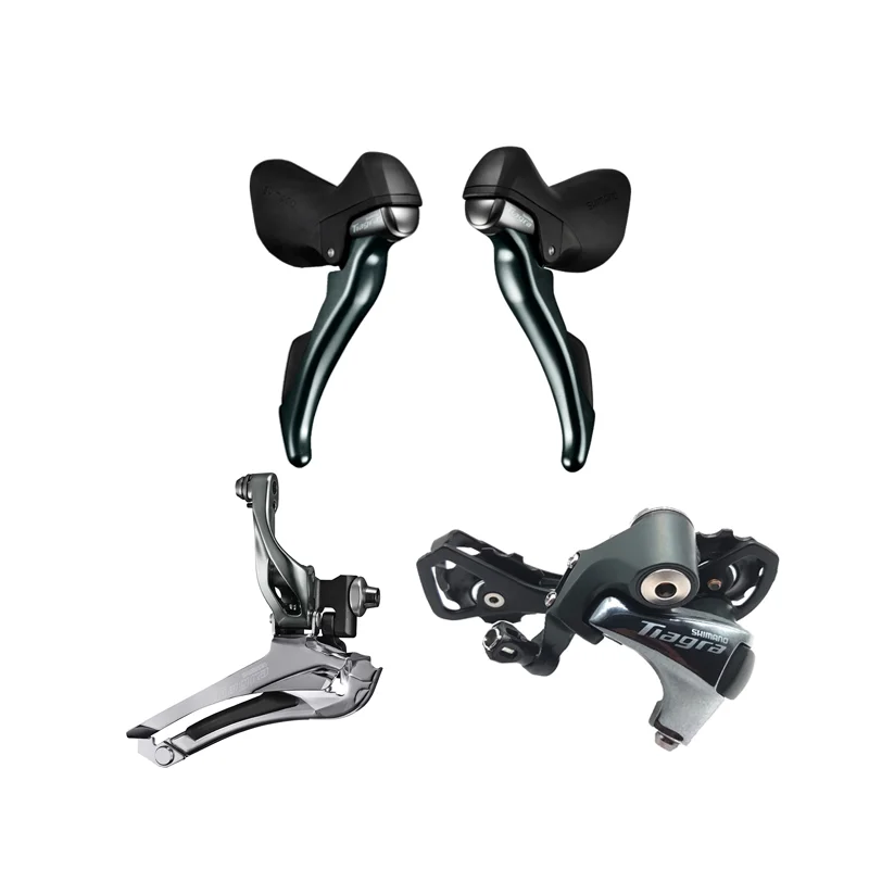 SHIMANO  4700 10s Group 2x10S ST SHIFT LEVER right left pair DUAL CONTROL 10v RD-4700 SS short leg FD-4700 braze on 20s