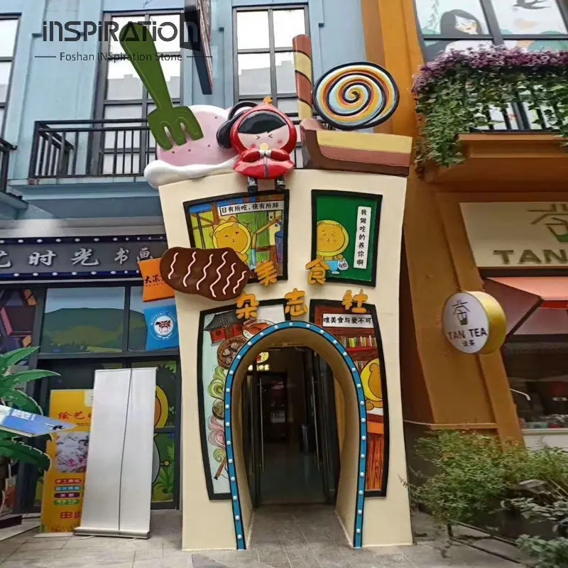 Catering and Food Store Front Sculpture Shopping Mall Featured Food Area Customization Arches Signature Sculpture