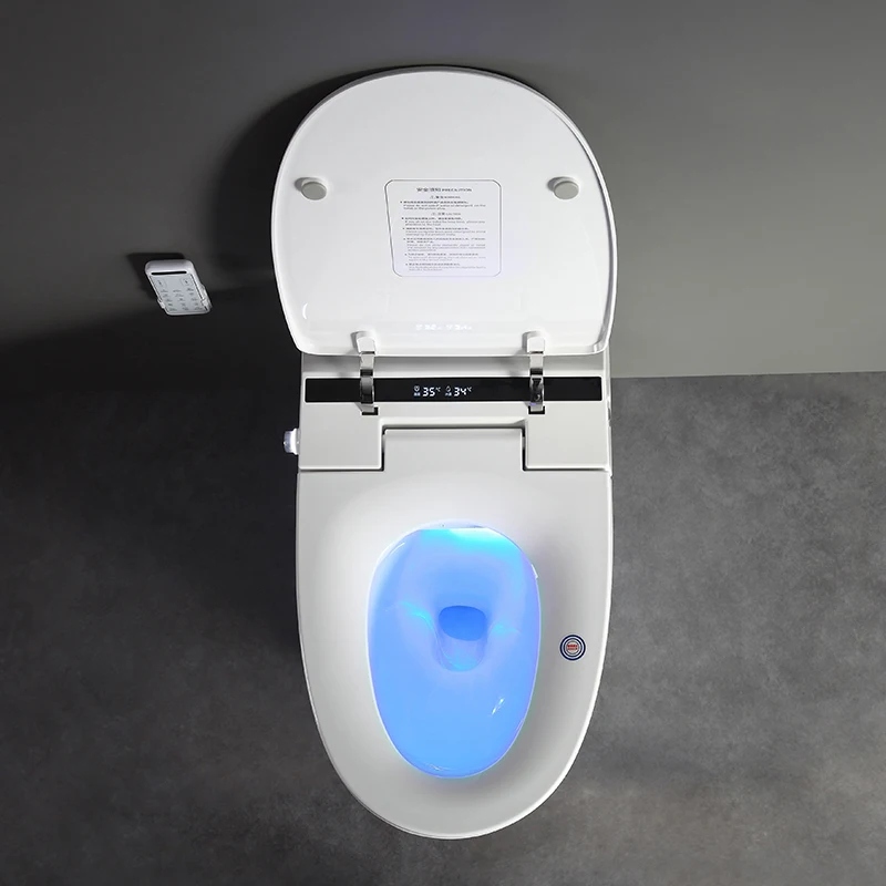 High standard hygienic one piece floor mount smart clean hygiene sanitising toilet