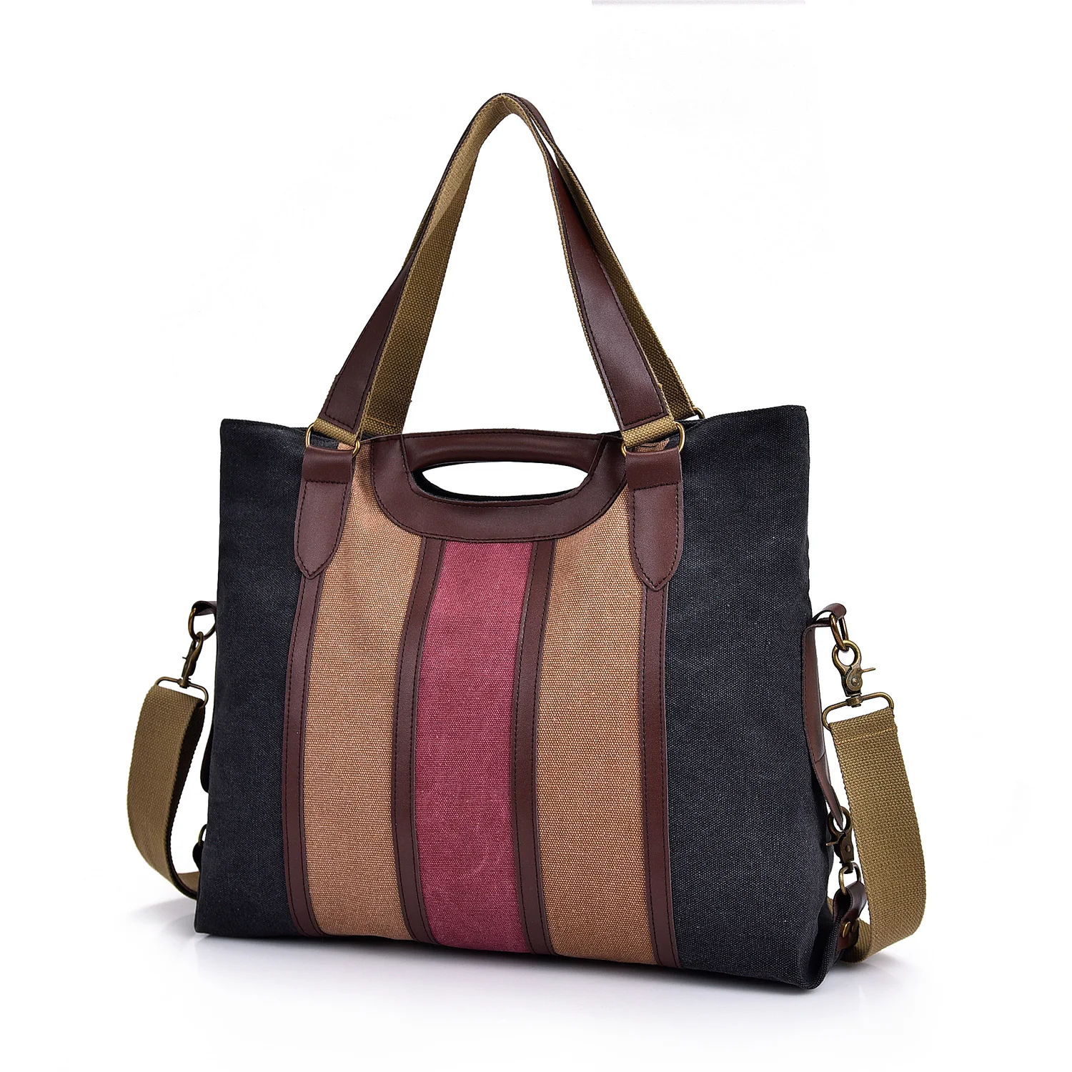 Good price fashion online shopping china factory wholesale new model ladies women canvas handbags