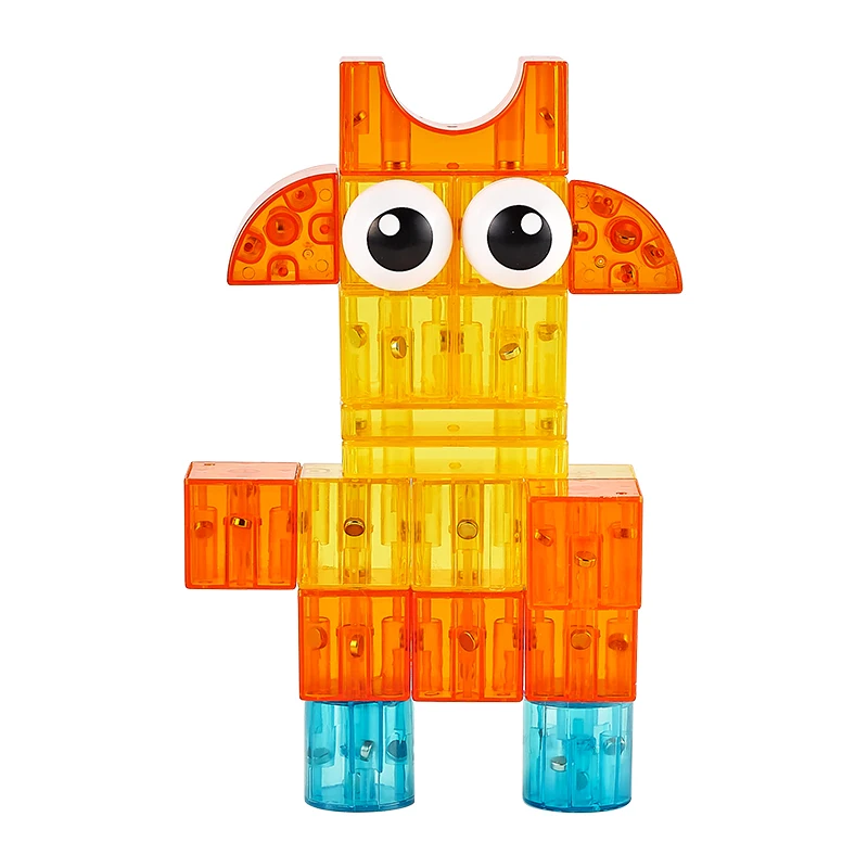 
Hot Selling 43 pcs Gangbo STEM Educational Toy kids Puzzle Cubes Magnetic Building Block building toy 