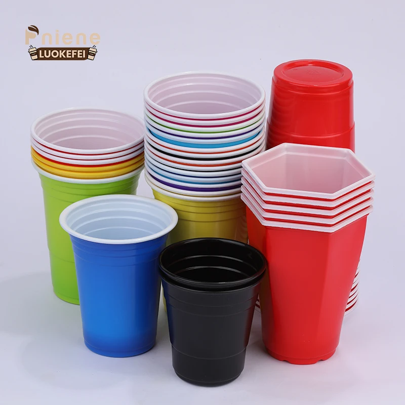 New product red blue party cups disposable Drinking Game plastic cups Pong