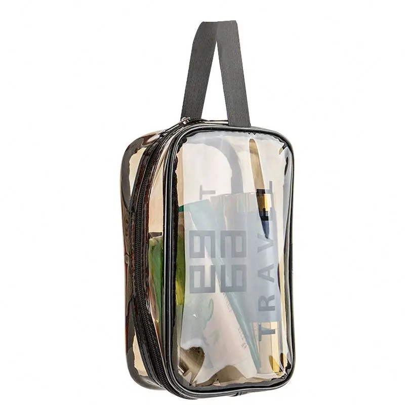 Portable Waterproof Transparent PVC Makeup Bag Cosmetic Storage Modern