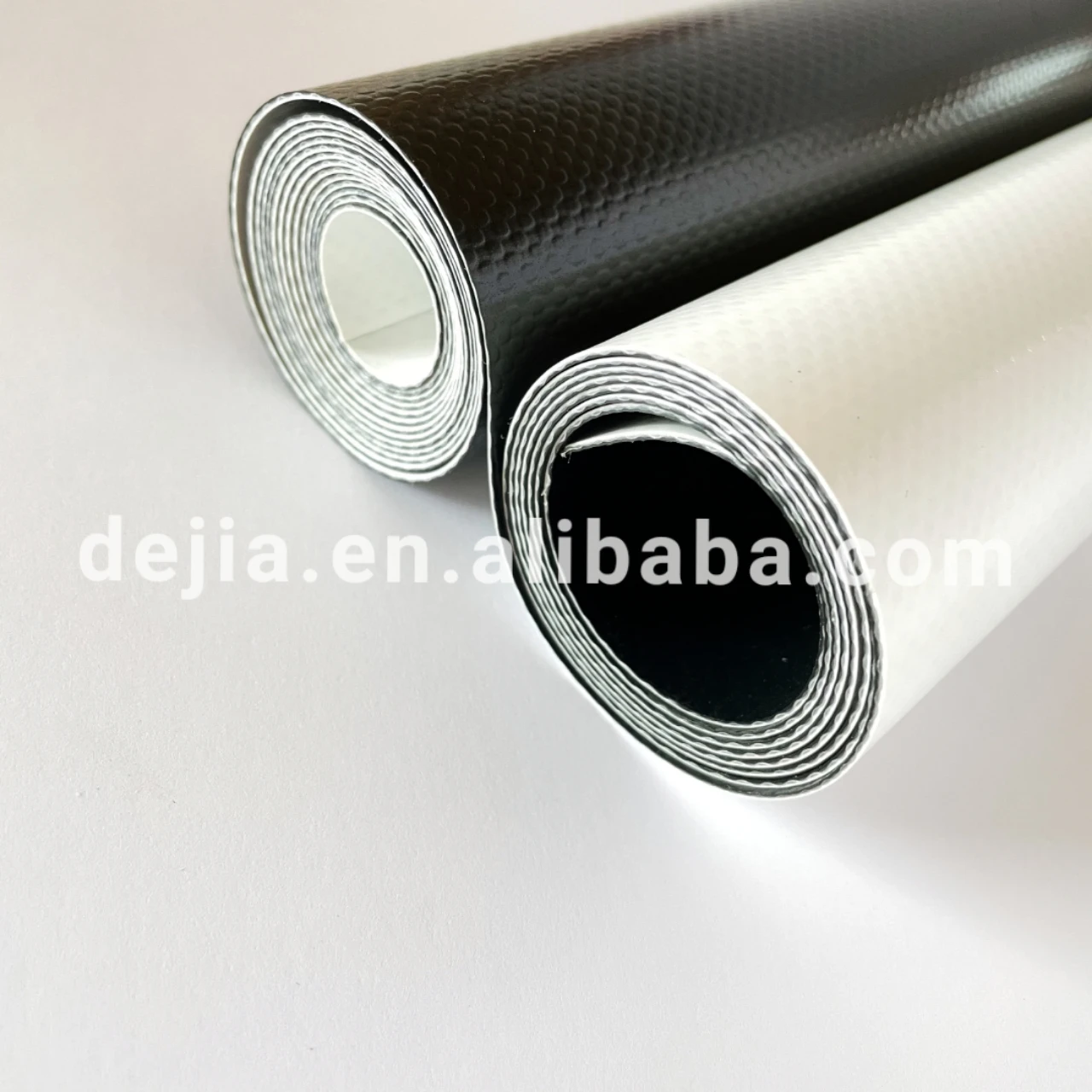 
Black and whit 1100g/m2 1000*1000D 15*16 double color for 100% polyester pvc coated fabric for tents 