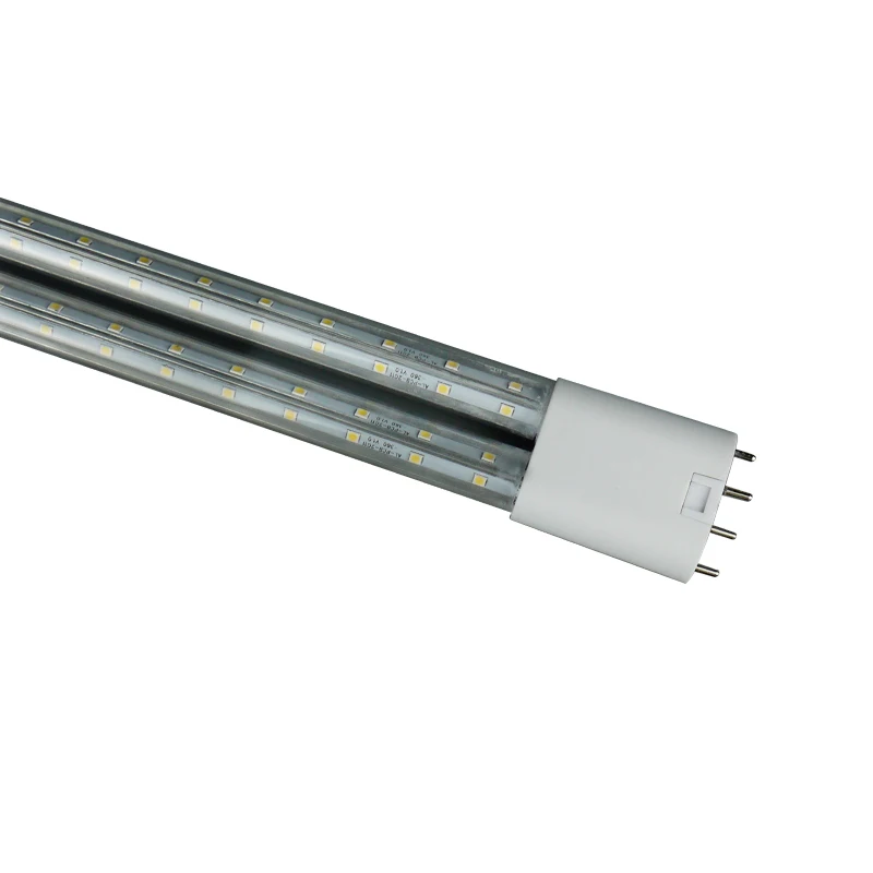 led tube 360degree 4 pin 2G11 base PLL lamp  MASTER milky and transparent PL-L/4P DULUX L PLL 9w 18w 23w led 2g11