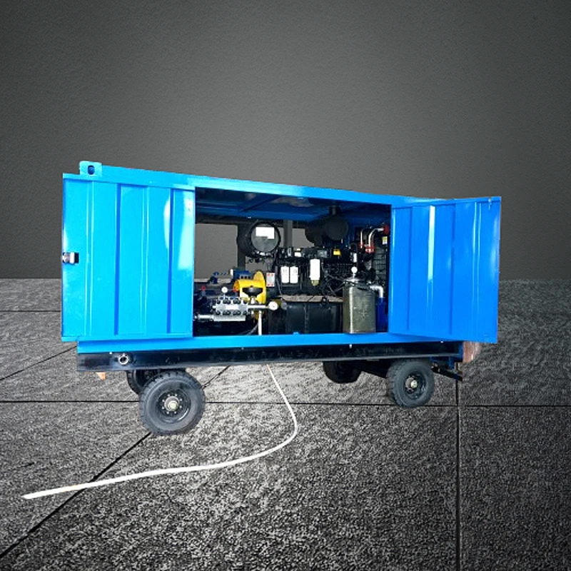 40000Psi Paint Rust Removal High Pressure Water Jet Cleaner Cleaning Hydro Blasting Jetting Machine