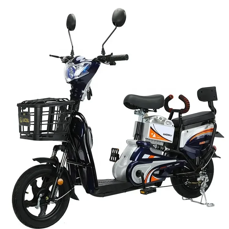 350W 48V/12Ah High Quality electric bike With Basket  Fat Tire  TH-003  Multiple colors