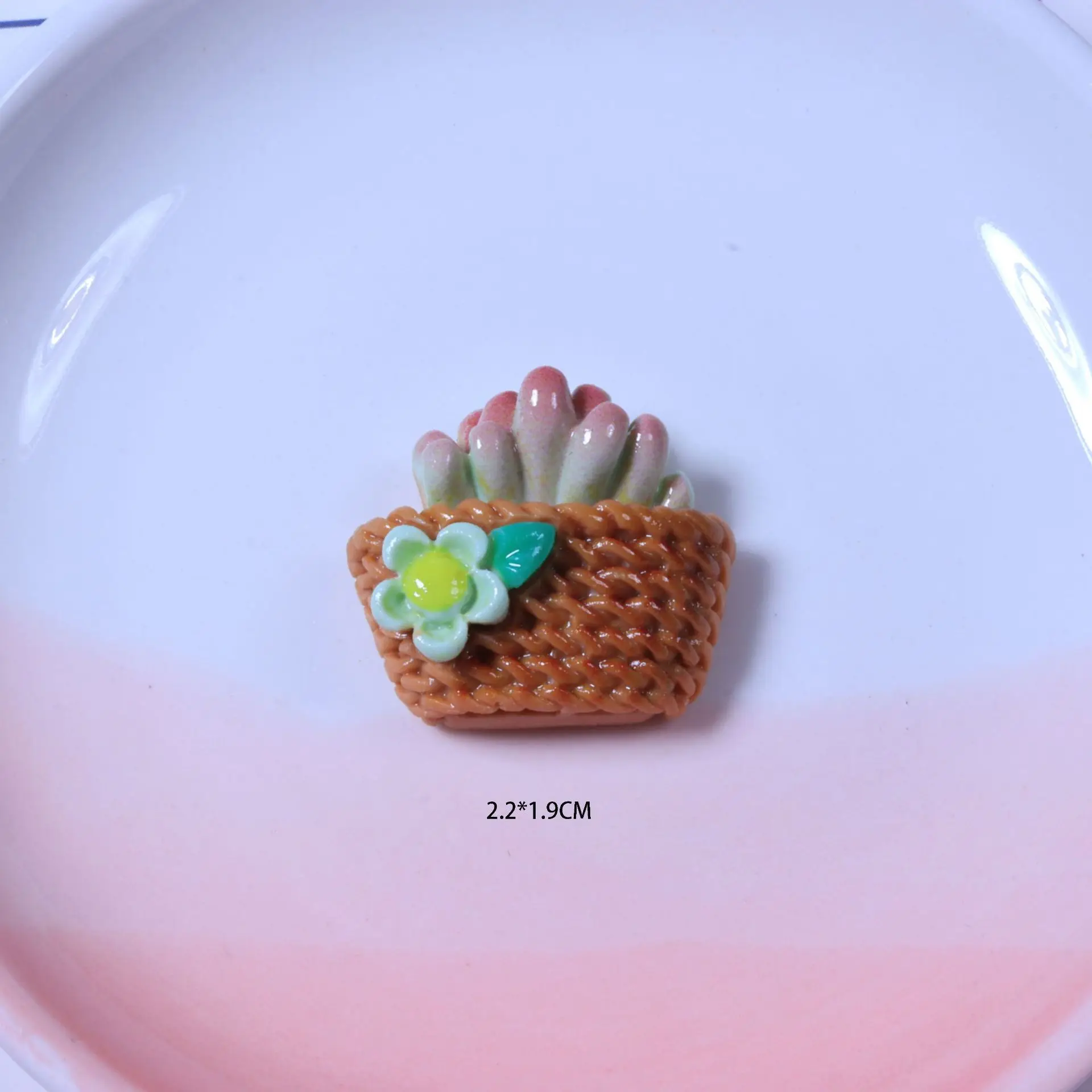 potted succulentt  patch DIY cream glue accessories hairpin cave shoes 3D factory outlet