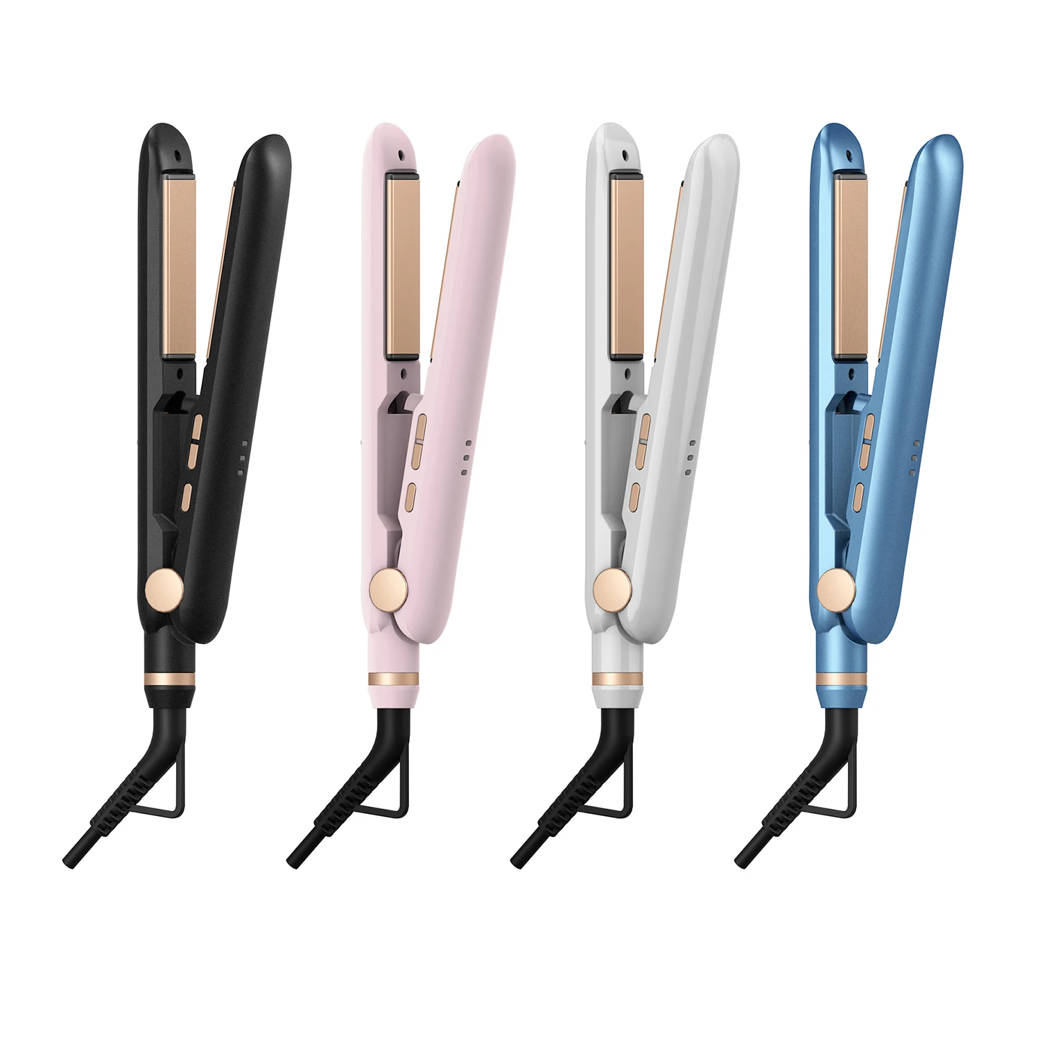 Hot OEM Customized Mini Hair Straightener For Ceramic Coating Travel Flat Iron 2 In 1 Hair Straightener