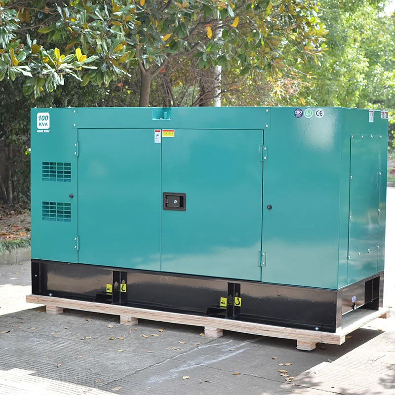 50Hz/60Hz Ac Three Phase Super Silent Type Powered By Cummins Engine 80kw Diesel Generator 100kva