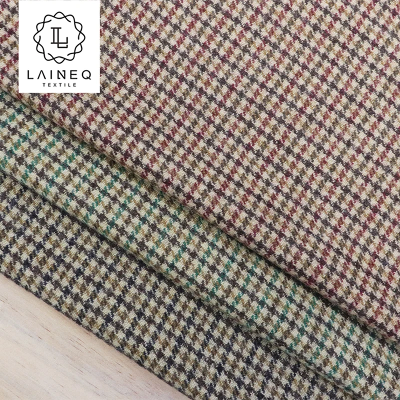 High quality 50% plaid wool tartan plaid tweed jacket women fabric for sale