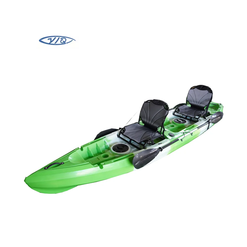 2022 newest double roto molded plastic 2 person fishing angler recreation canoe  kayak