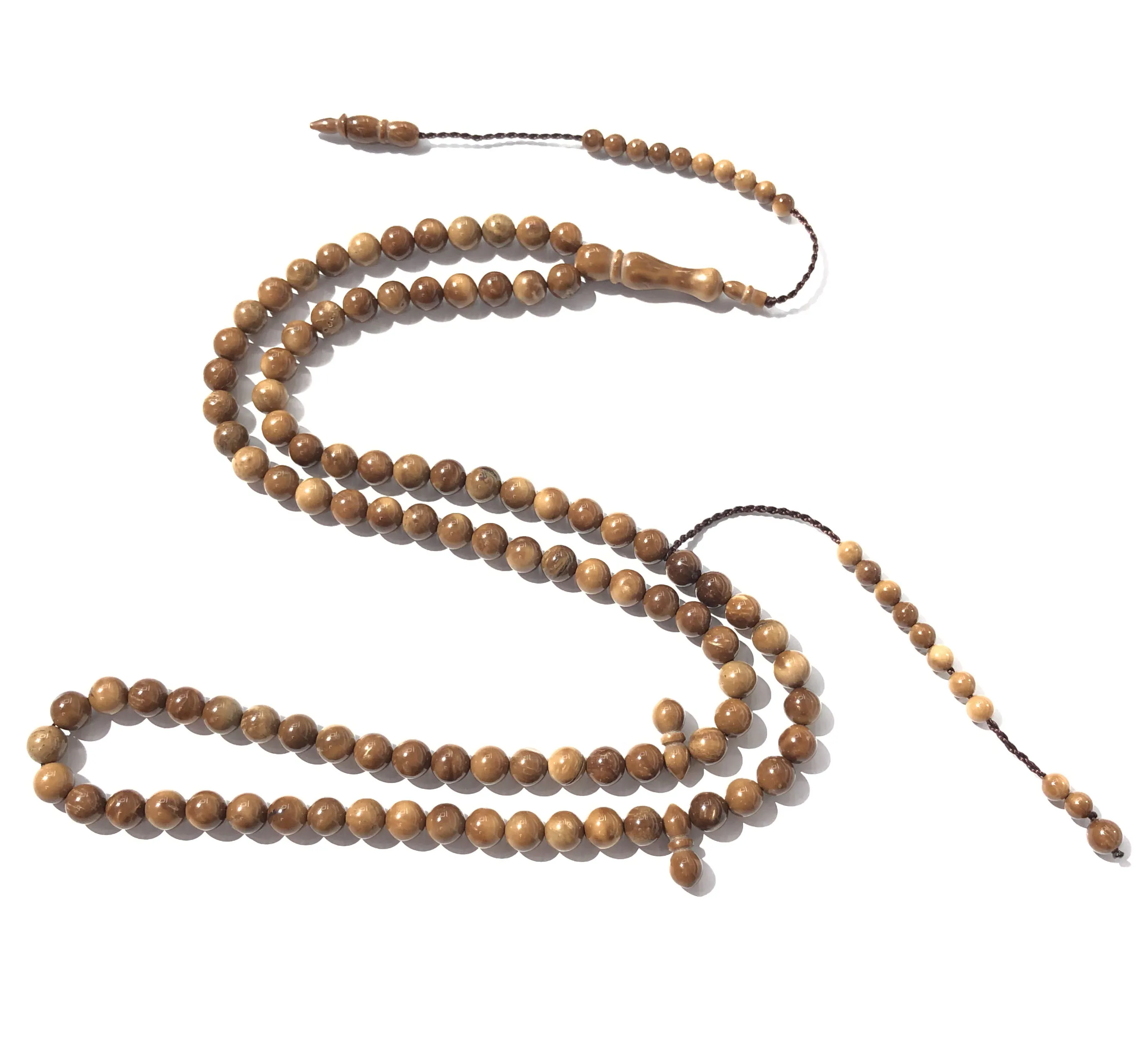 China manufacture kuka prayer 10 extra pendant 7*7mm99 fashion islamic rosary tasbih