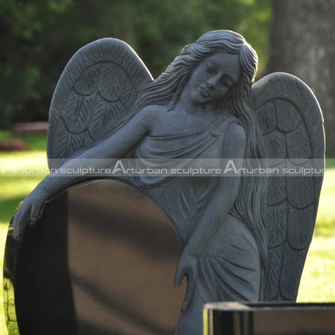 Angel Statue Outdoor Life size Natural White Stone Marble Small Marble Angel Statues