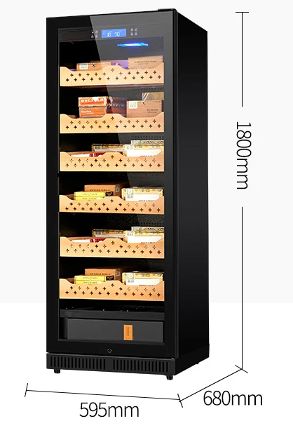 1500 Count  High quality Cigar Humidor Temperature and Humidity Controlled Cigar Cabinet