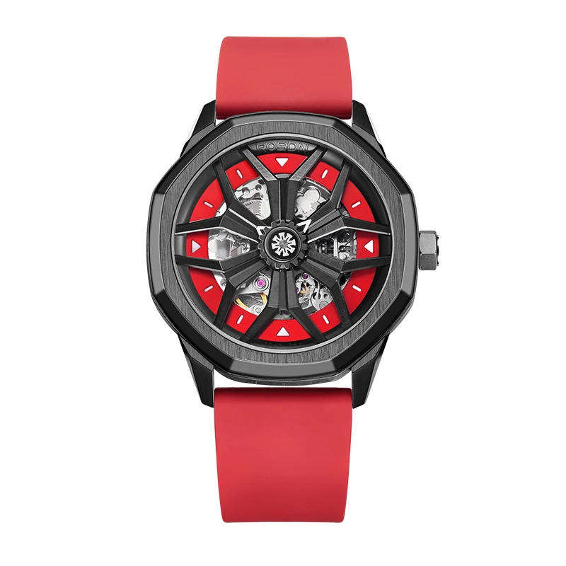 Skeleton Design Watch Mechanical 5 ATM Automatic Mechanical Watch Support Custom Mechanical Watch