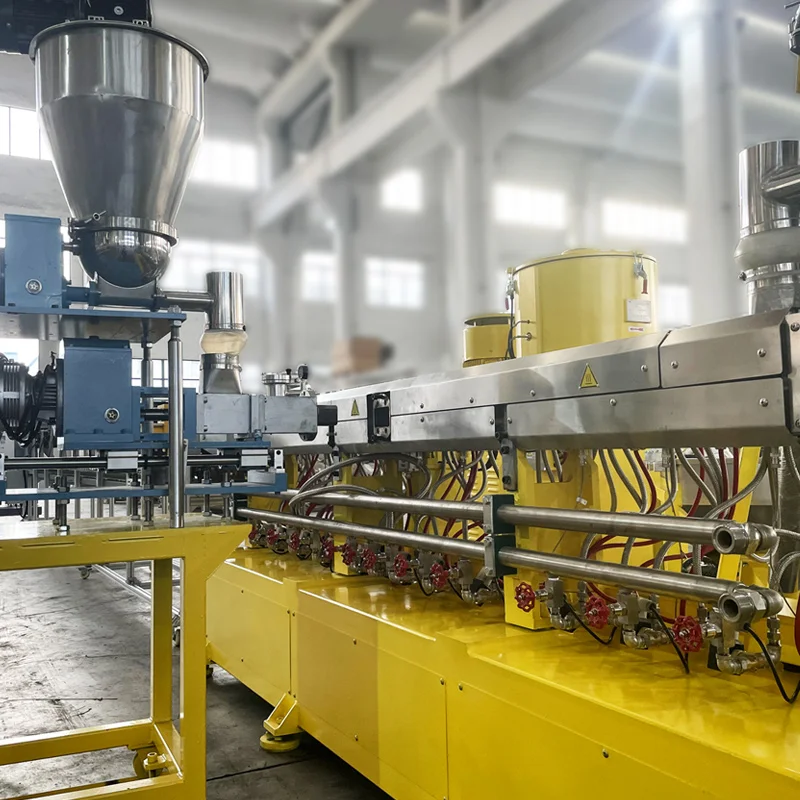 compounding machine eva pbat pla bioplastic compound twin screw extruder machinefor biodegradable polymers