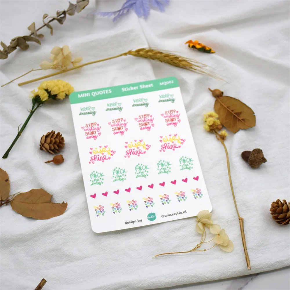 Custom Adhesive planner vinyl   Gold Transparent  Stickers Label sheet