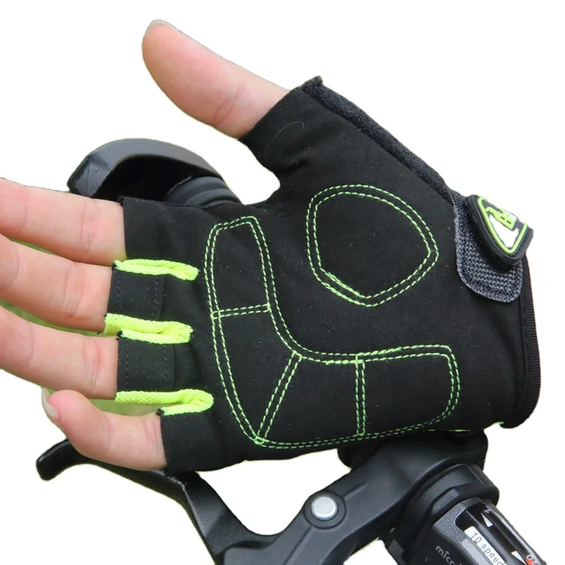 Hot sale Breathable Nylon  Half Finger custom logo Racing Bike Bicycle Gloves