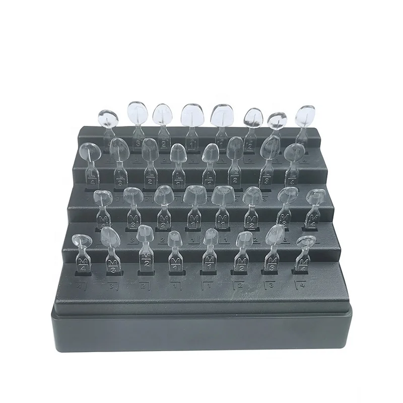 Оральный 32 шт. прямые составная система шпон автоклавной многоразовые зубы шаблон комплект стоматологических uveneer комплект