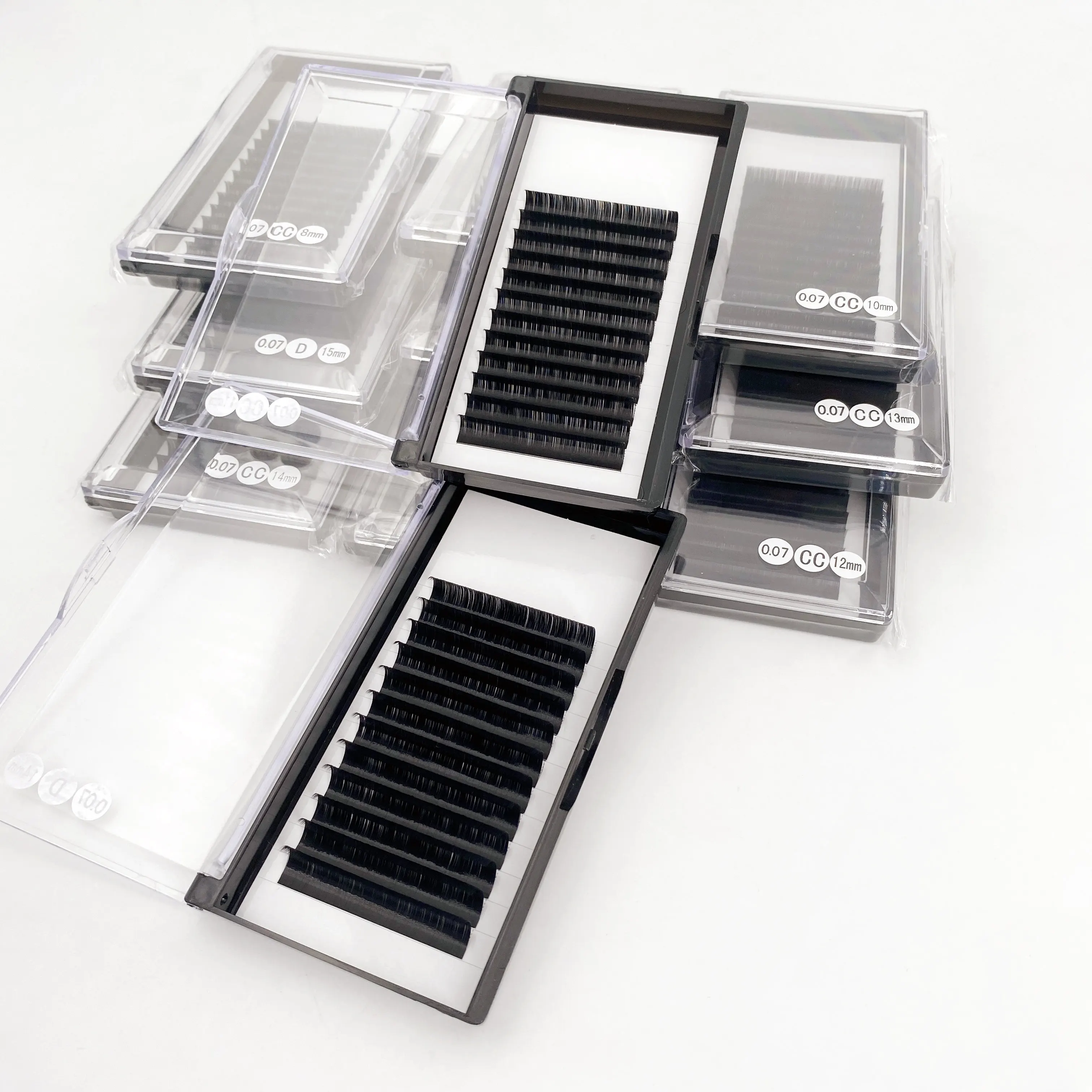 Wholesale High Quality Your Own Label Volume Camellia Silk Private Label mink individual eyelashes vendor volume extensions