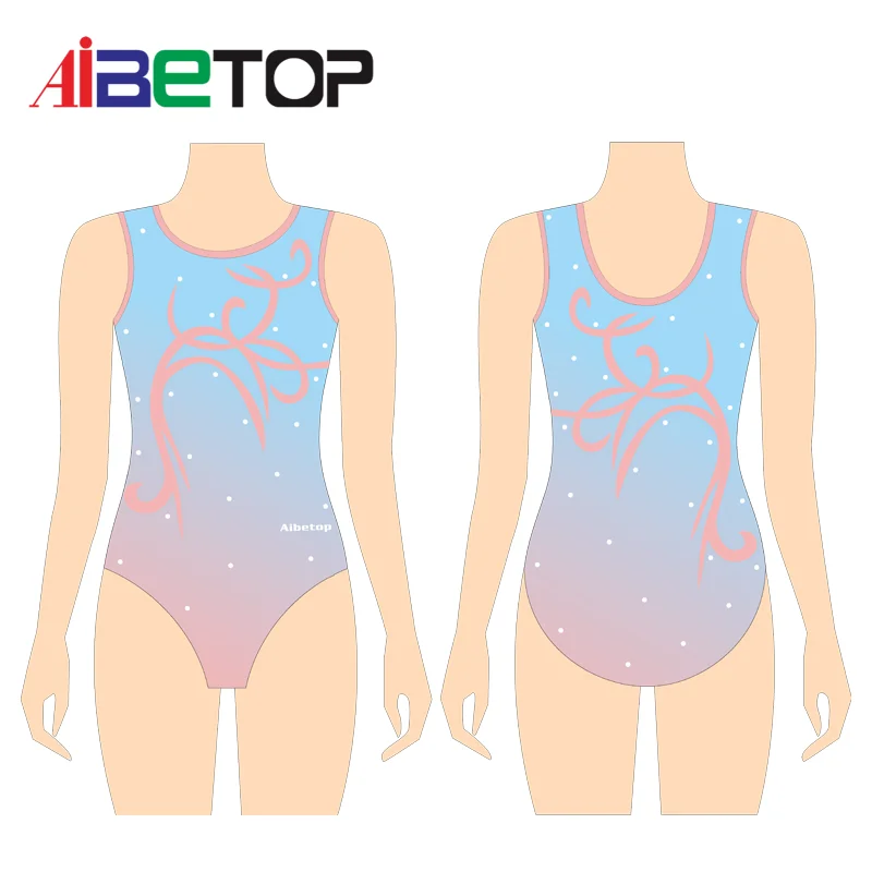 Leotard for adult  wholesale low moq gymnastics leotard rhythmic rhinestone leotard for gymnastic