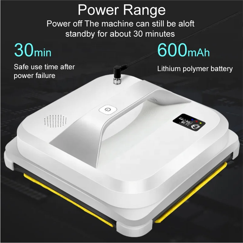 Electric Window cleaner robot cleaning robot with ultrasonic water spray smart route planing Built-in battery