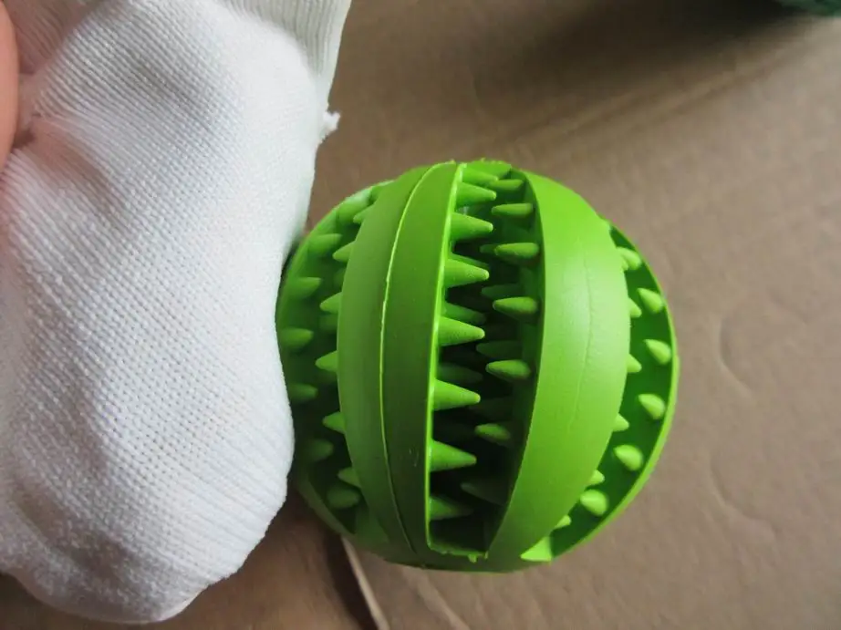 Dog chew ball inspection service