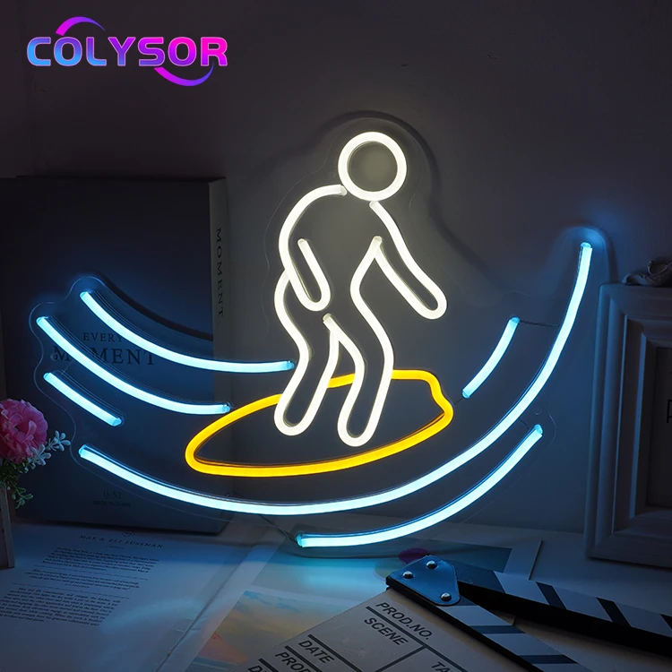 Manufacturer Drop Shipping Sport Surfing Gaming Basketball Acrylic Anti Scratch Lamp Tube LED Neon Sign Light