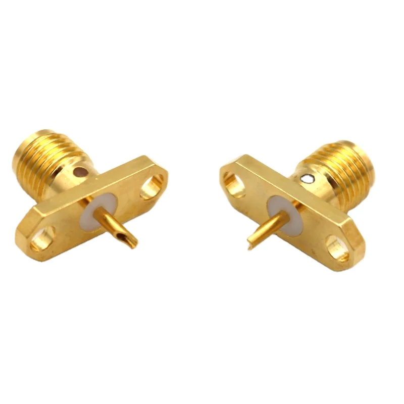  Разъем SMA RF Jack гнездовой разъем 50 Ом через два отверстия для пайки печатной