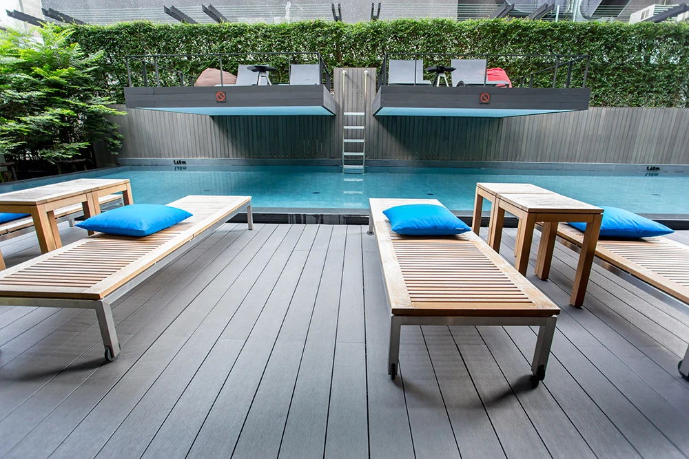 High quality WPC/wood plastic composite decking for outdoor