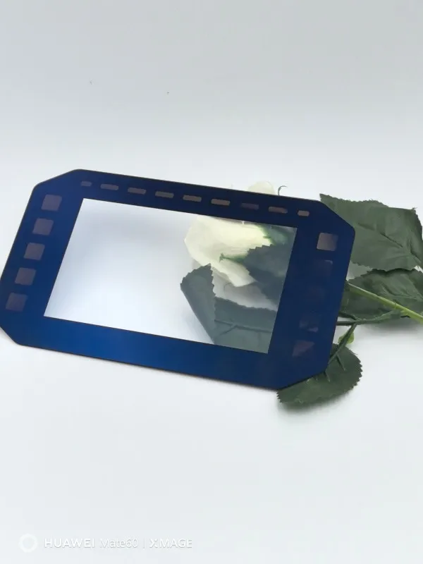 Surface coated glass, optical glass, laboratory glass