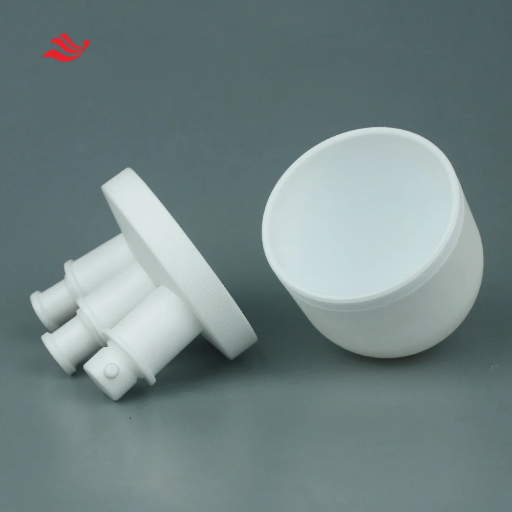  500 мл PTFE чистый белый высокая температура стойкий лабораторий три с высоким воротником воротник-стойка хлопок
