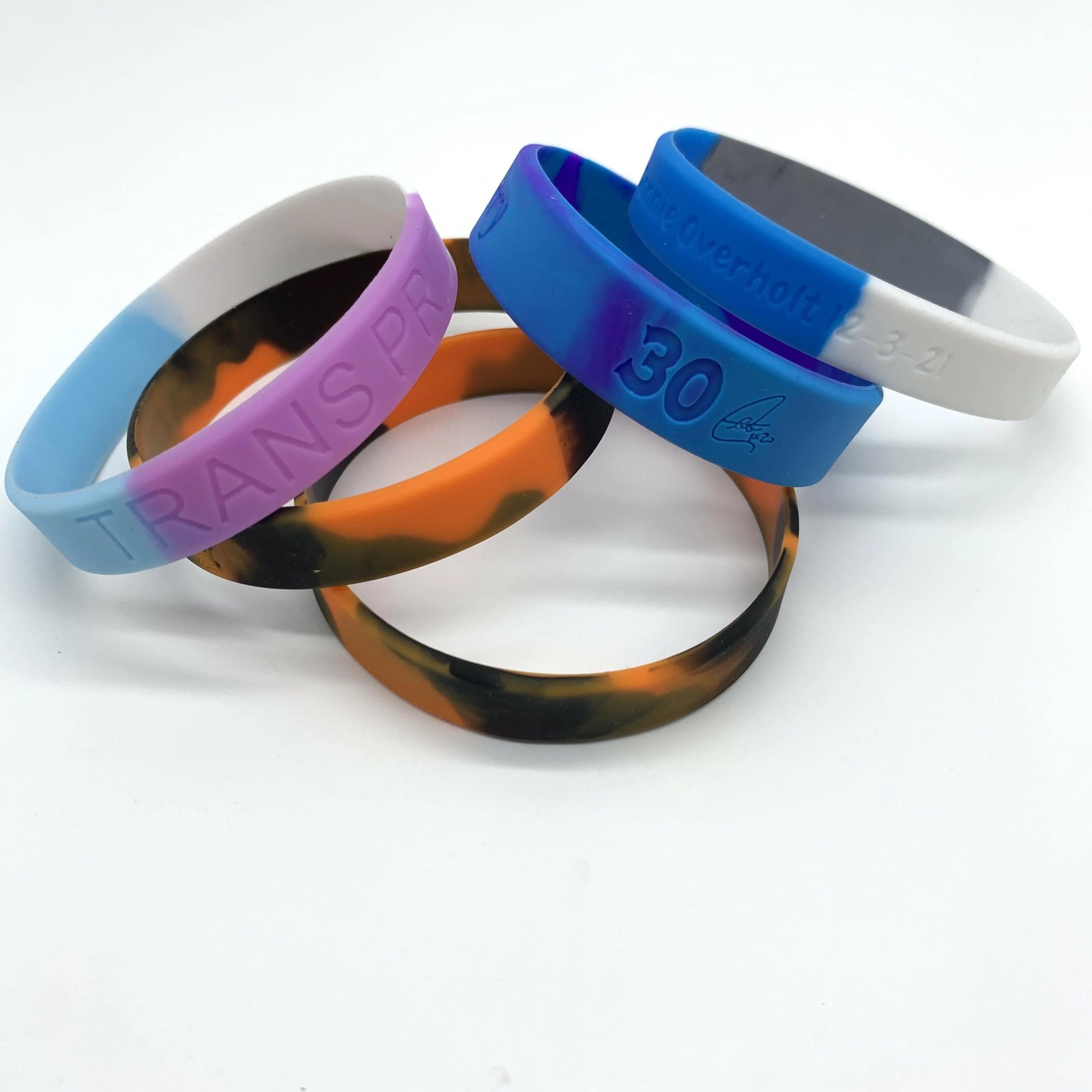 Custom Silicone Bracelets, Make Your Own Rubber Wristbands With Message or Logo, High Quality Personalized Wrist Band