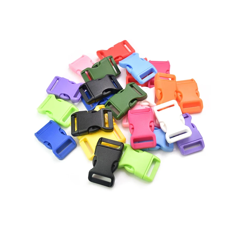 Adjustable Side Release Buckle Square Slider Color Plastic Side Release Safe Plastic Buckles Lock Luggage Backpack 500pcs