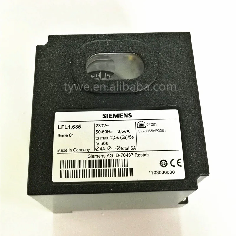 LFL1.635 gas burner controller control box program controller replace siemens LFL LAL flame safeguards