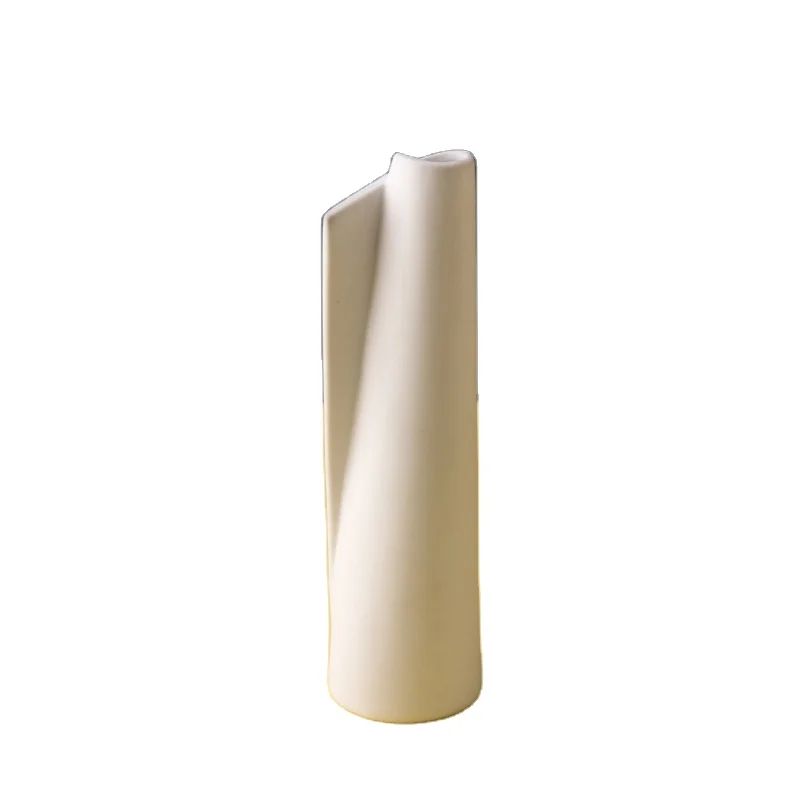 Modern Design White Porcelain Vases Simple Ornaments Nordic Home Decor Vase Ceramic Factory For Flower