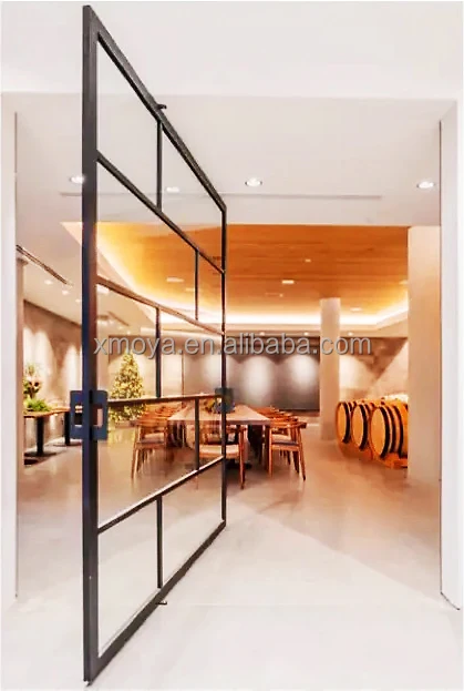 steel windows fram interior glass door skin panel pivot glass doors for houses panoramic oversized entry doors