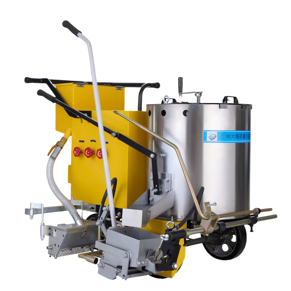 Portable Thermoplastic road marking machine Hand push hot melt line road marking machine