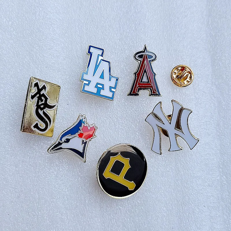 Значки команды Chicago White Sox Pittsburgh Pirates New York Yankees Los Angeles Dodgers Металлическая Булавка на лацкан сувенирный подарок