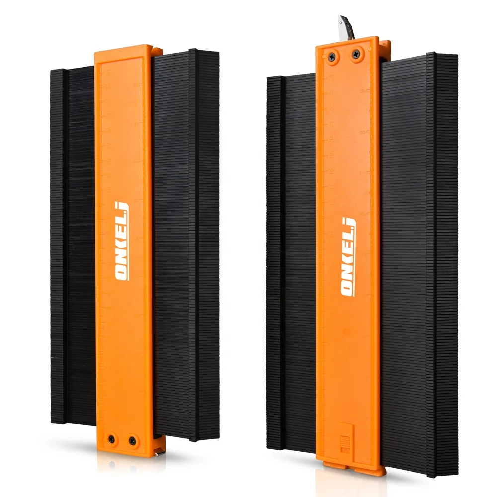 Contour Gauge,Pack of 2pcs,Irregular Profile Measuring Tool,Laminate Tiles Marking Tool for Marking Shape 250mm+250mm