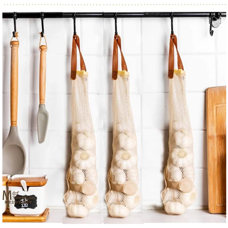 Многоразовые сетчатые продуктовые пакеты, сетчатые Упаковочные пакеты для лука, легкие сетчатые пакеты для хранения