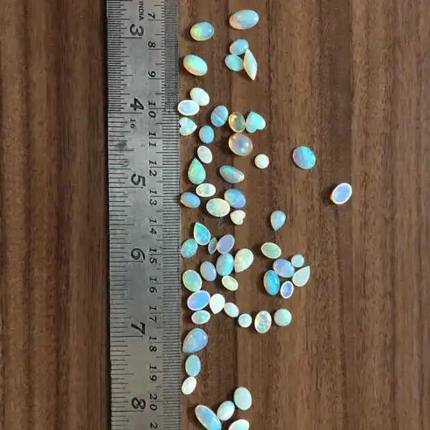 Natural White Australian Opal Smooth Mix Shape Loose Gemstone Cabochon Semi Precious Stones For Jewelry Making Buy Online India