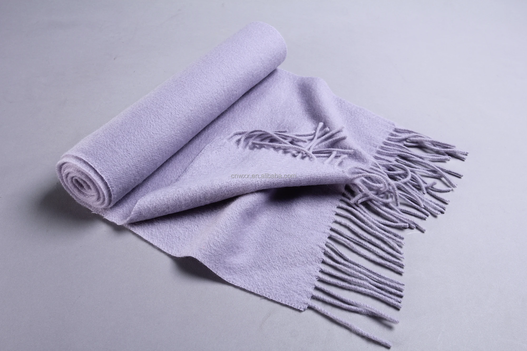 MQQ Erdos 100% wool scarf Autumn winter men and women thick wool shawl solid color custom LOGO